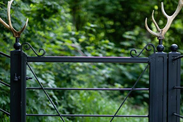 The Dorset Farm Estate Fencing | Deer Gate - Decorated